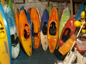 Used Pyranha and Dagger kayaks